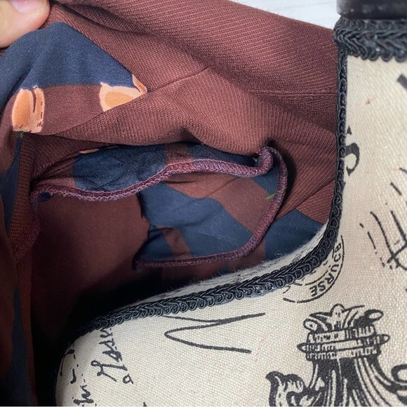 CABI BOSS 3 BUTTON MAROON LONG SLEEVE BLAZER LONG PEA COAT FALL JACKET - Picture 9 of 13